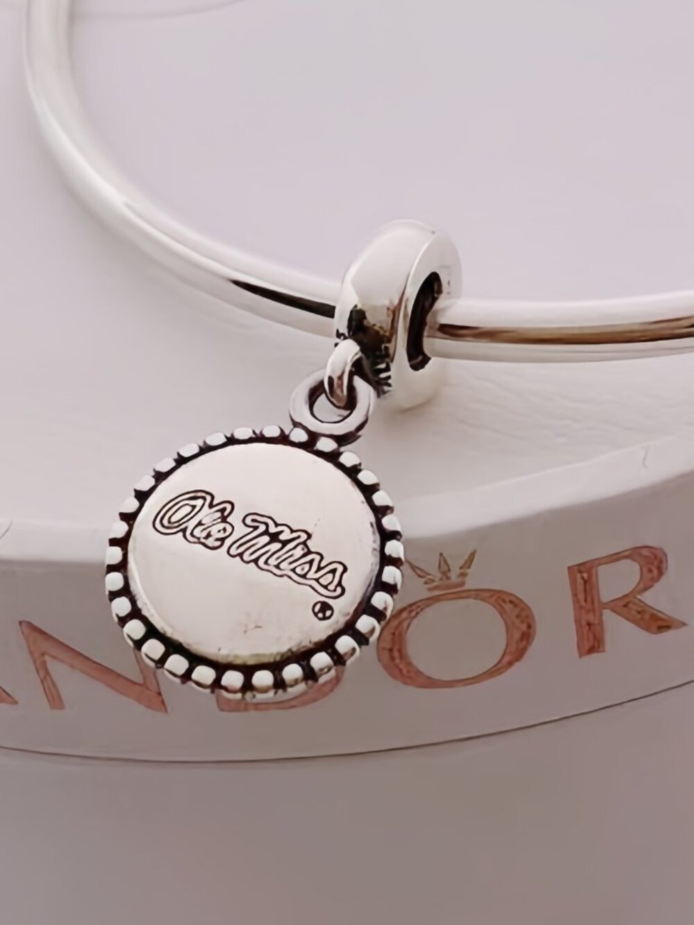 Pandora Ole Miss Dangle Charm, Mississippi Travel Charm